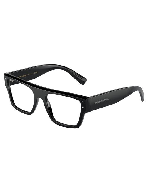 Dolce & Gabbana Black Dg3384 501 Optical Frames Acetate Transparent Squared Normal for men
