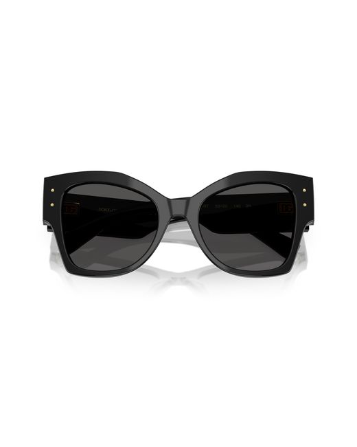 Dolce & Gabbana Black Dg4478 501/87 Sunglasses Acetate Cat Eye Normal