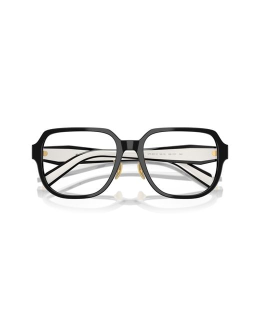 Prada Black Pr B07Vd 16K1O1 Optical Frames Acetate Pillow Normal
