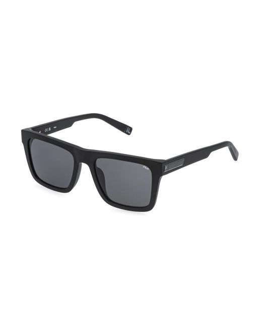 Fila Black Sfia11 703 Sunglasses Acetate Smoke Squared Normal for men