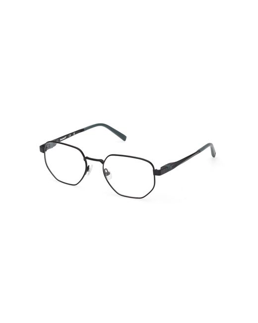 Timberland Black Tb50082 002 Optical Frames Metal Geometric Normal for men