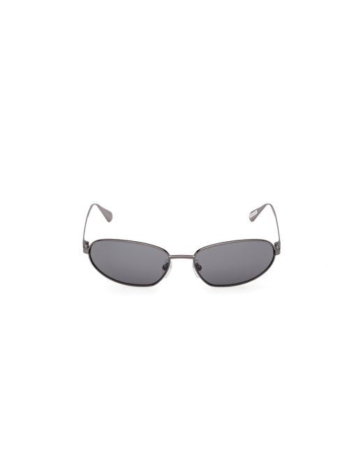 MAX&Co. Black Mo0160 08A Sunglasses Metal Smoke Round Normal