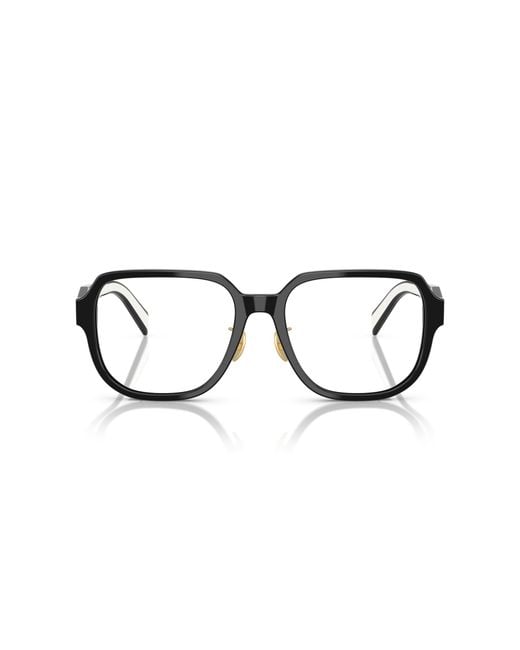 Prada Black Pr B07Vd 16K1O1 Optical Frames Acetate Pillow Normal