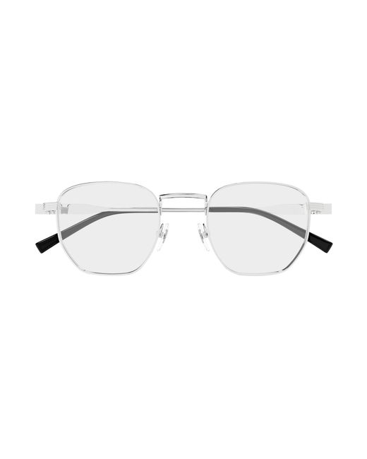Gucci Black Gg1878O 003 Optical Frames Metal Transparent Squared for men