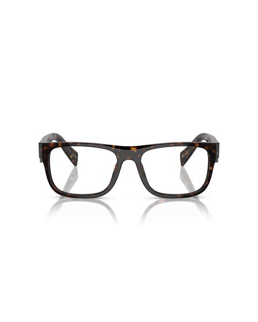 Prada Black Pr 22Zv 19J1O1 Optical Frames Acetate Pillow Normal for men