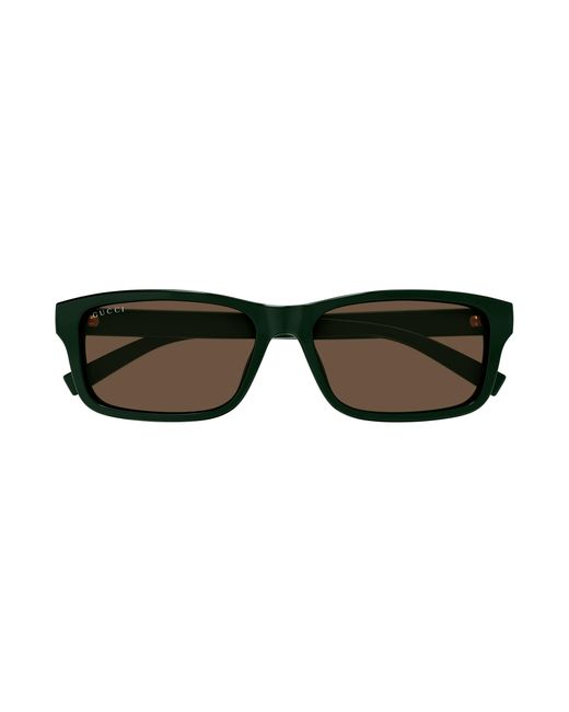 Gucci Black Gg1986Sa 003 Sunglasses Injected Squared for men