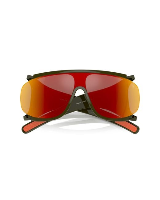 Polo Ralph Lauren Black Ph4215U 52166Q Sunglasses Injected Geometric Mirrored Mirror for men