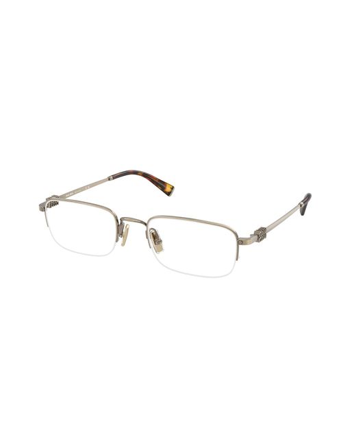 Miu Miu Black Mu 52Wv 26C1O1 Optical Frames Metal Squared Normal