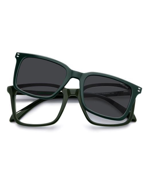 Polaroid Black Pld D604/C 1Ed/M9 Optical Frames Acetate Squared Polarized for men