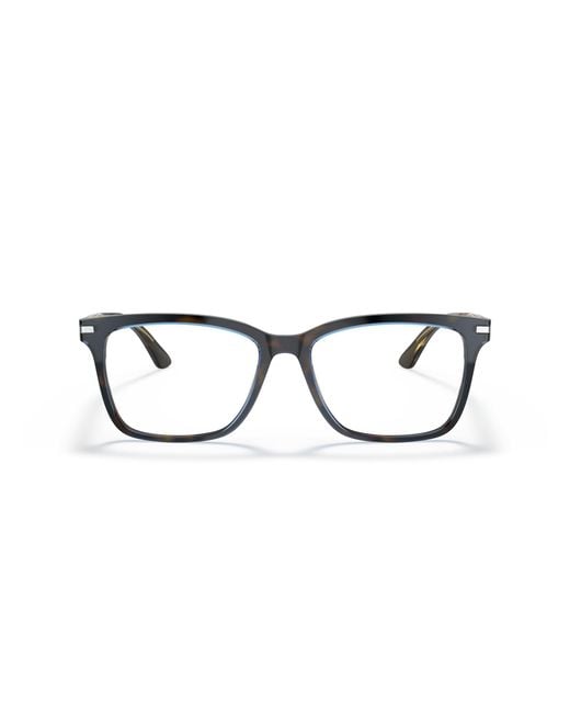 Prada Black Pr 14Wv Zxh1O1 Optical Frames Acetate Squared Normal for men