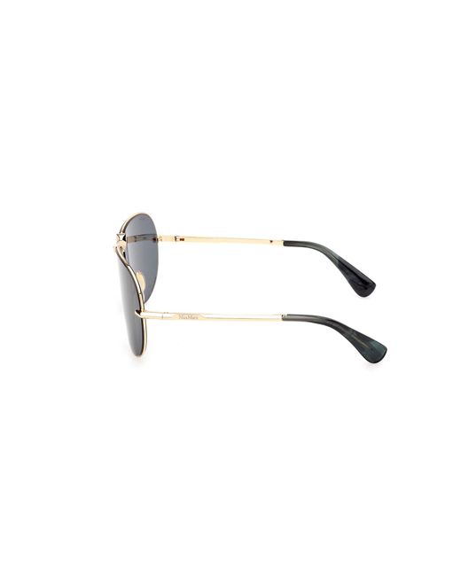 Max Mara Black Mm0134 Miller-2 30N Sunglasses Metal Pilot Normal
