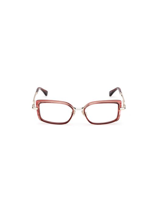 Max Mara Black Mm5186 071 Optical Frames Acetate Squared Normal