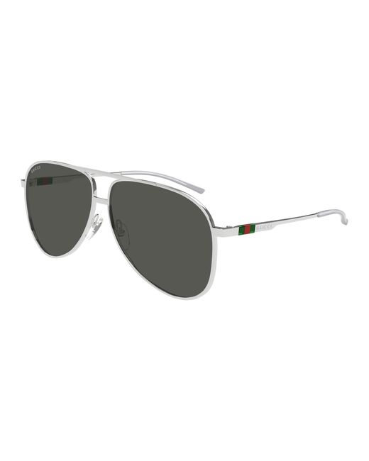 Gucci Black Gg1677S 001 Sunglasses Metal Pilot for men