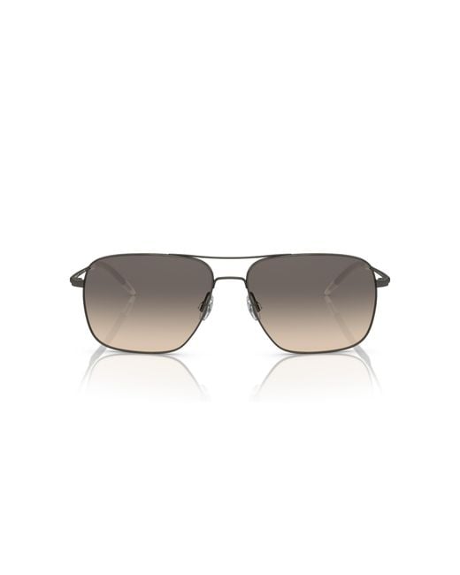 Oliver Peoples Black Ov1150S Clifton 528932 Sunglasses Metal Squared Normal for men