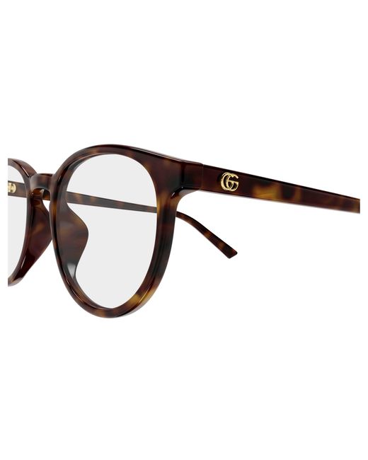 Gucci Black Gg2005Oa 002 Optical Frames Acetate Transparent Round
