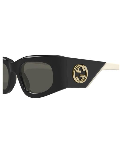 Gucci Black Gg1664S 001 Sunglasses Acetate Squared