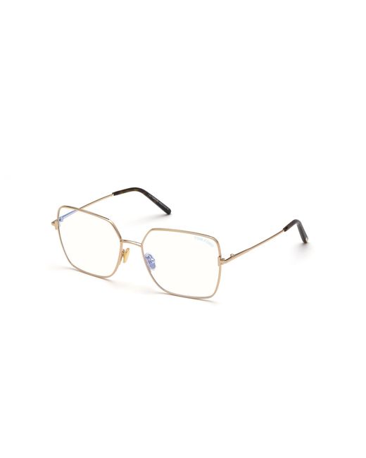 Tom Ford Black Ft5739-B 028 Optical Frames Metal Geometric Normal