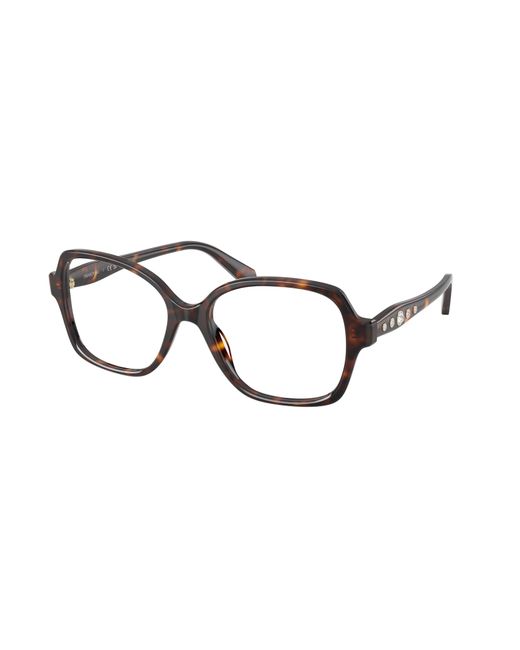 Swarovski Black Sk2063 1002 Optical Frames Acetate Transparent Squared Normal