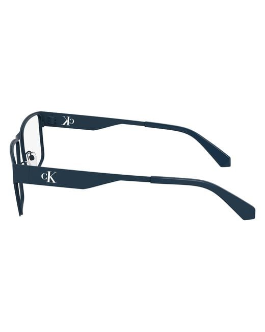 Calvin Klein Black Ckj24208 400 Optical Frames Metal Squared Normal for men