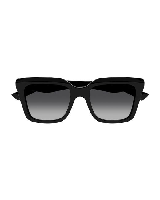 McQueen Black Am0473S 001 Sunglasses Acetate Squared
