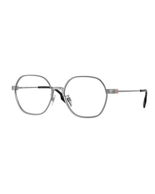 Burberry Black Be1379D Winston 1003 Optical Frames Metal Transparent Geometric Normal for men