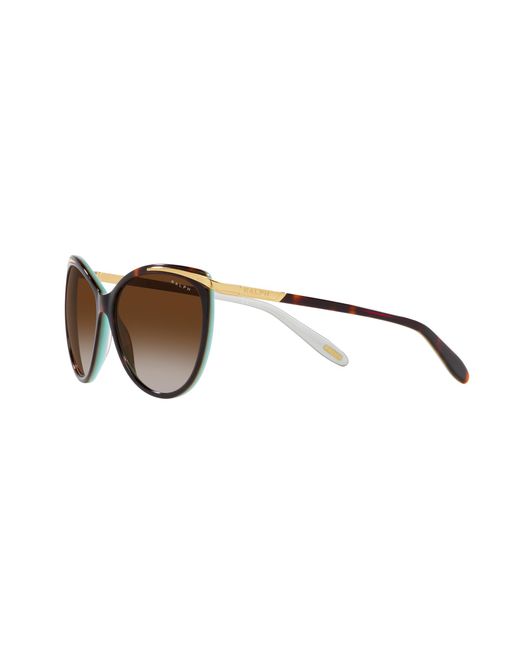 Ralph Lauren Black Ra5150 Ra 5150 601/3B Sunglasses Acetate Cat Eye Normal Shaded