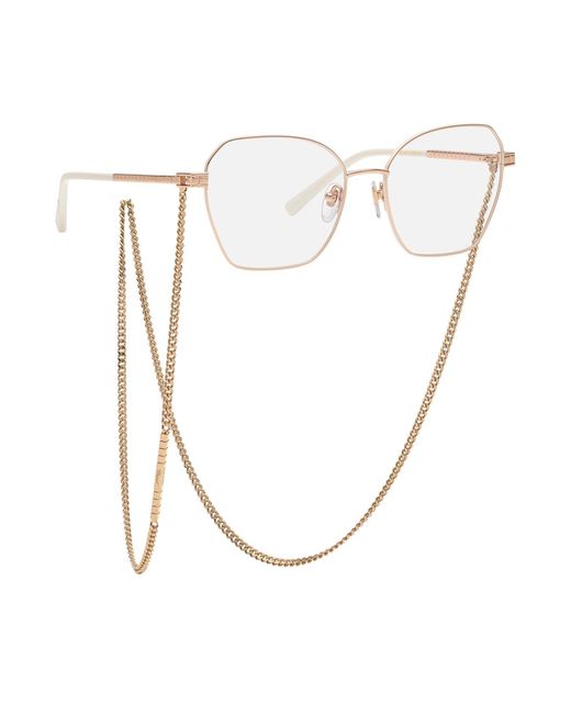 Chopard White Ikchl25 02Am Optical Frames Metal Geometric