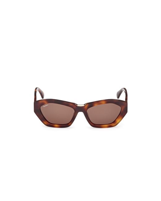 Max Mara Black Mm0169 Kate 52E Sunglasses Acetate Geometric Normal