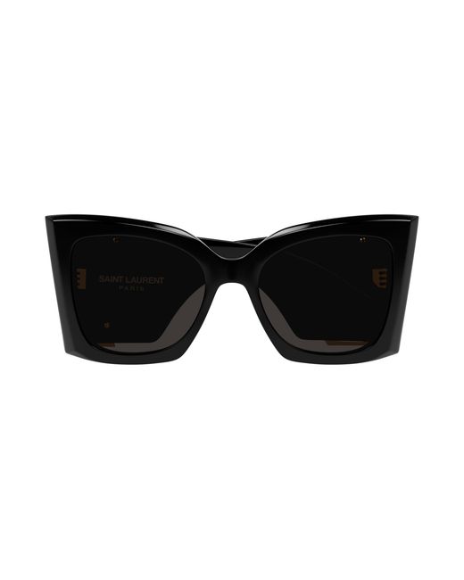 Saint Laurent Black Sl M119 Blaze 001 Sunglasses Acetate Cat Eye Normal