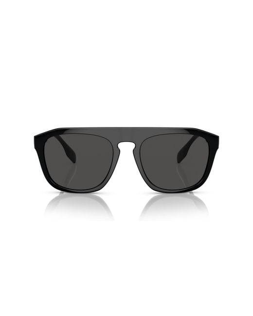 Burberry Black Be4396U Wren 300187 Sunglasses Injected Squared Normal for men