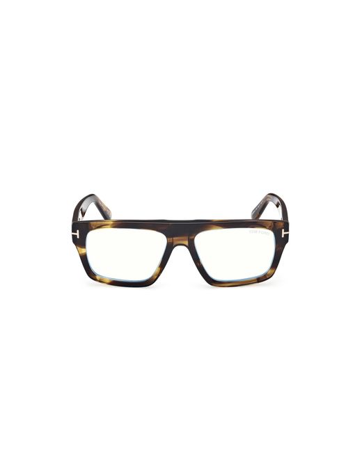 Tom Ford Black Ft6084-B 056 Optical Frames Acetate Squared Normal for men