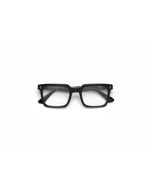 Retrosuperfuture Black 8Jd Secolo Optical Nero Optical Frames Acetate Squared