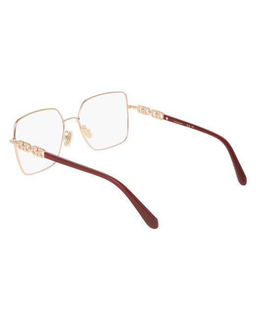 Ferragamo Black Sf2241 772 Optical Frames Metal Squared Normal