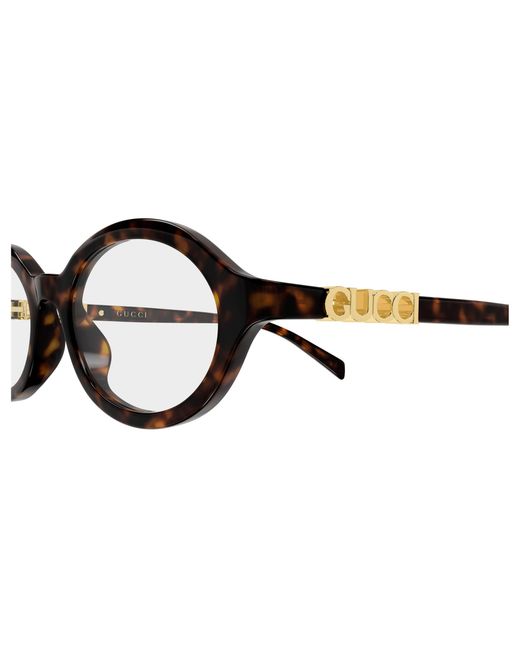 Gucci Black Gg2153O 002 Optical Frames Acetate Transparent Round