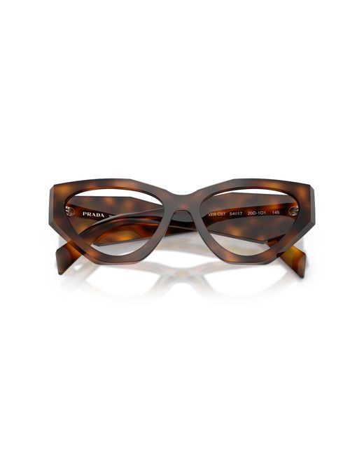 Prada Black Pr C07V 20D1O1 Optical Frames Acetate Geometric Normal