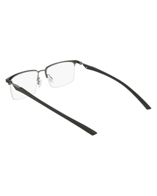 Nike Black 4318 001 Optical Frames Metal Squared Normal for men