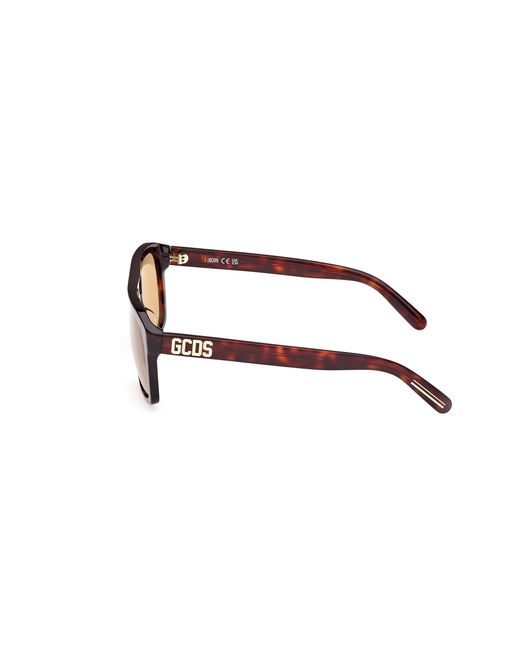 Gcds Black Gd0058 52J Sunglasses Acetate Squared Normal
