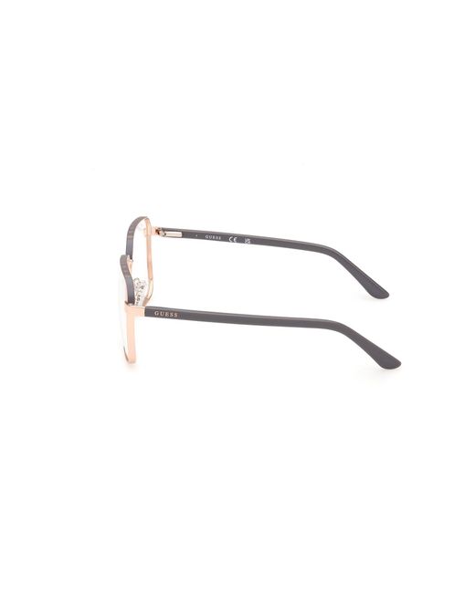 Guess Black Gu50125 028 Optical Frames Metal Squared Normal