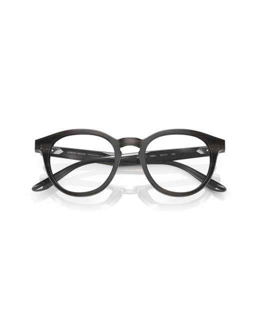 Giorgio Armani Black Ar7227 5964 Optical Frames Acetate Transparent Pantos Normal for men