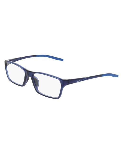 Nike Black 7410 410 Optical Frames Bio-Injected Squared Normal for men