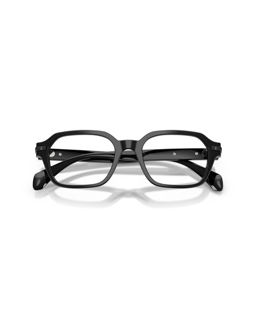 Moncler Black Me2015 3001 Optical Frames Acetate Transparent Geometric Normal