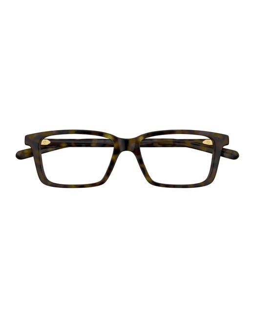 Gucci Black Gg1672O 002 Optical Frames Acetate Transparent Squared for men