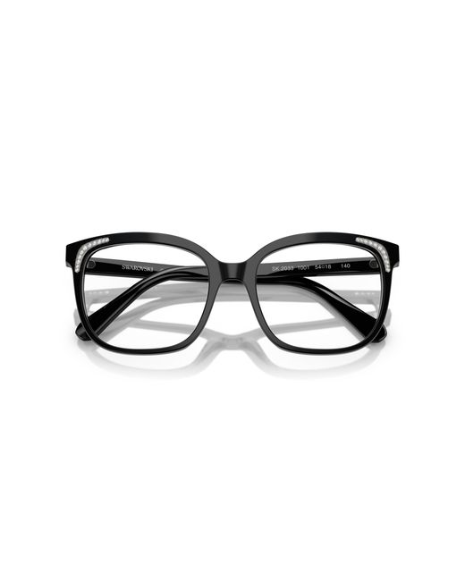 Swarovski Black Sk2033 1001 Optical Frames Acetate Butterfly Normal