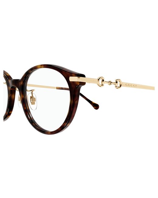 Gucci Black Gg1904Oj 002 Optical Frames Acetate Transparent Round