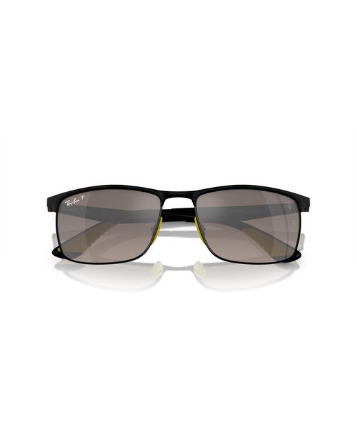 Ray-Ban Black Rb3726m Rectangular Sunglasses