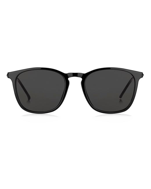 Tommy Hilfiger Black Th 1764/S 807/Ir Sunglasses Acetate Round Normal for men