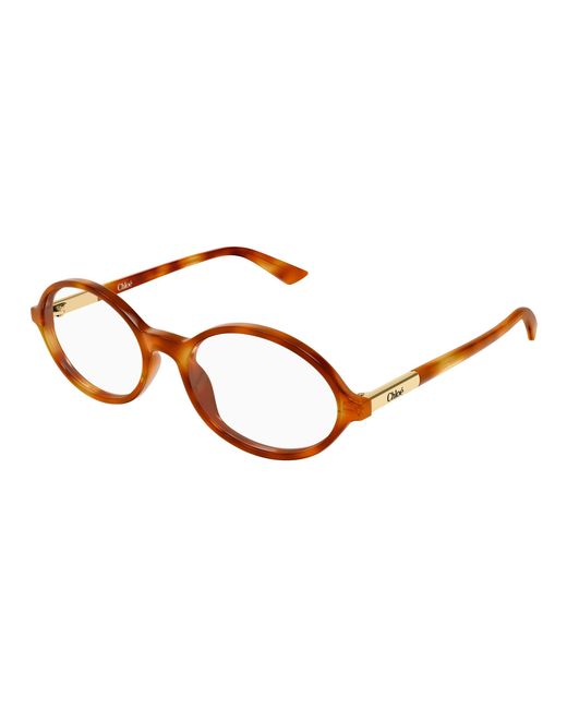 Chloé Black Ch0367O 002 Optical Frames Acetate Transparent Round
