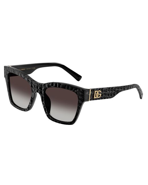 Dolce & Gabbana Black Dg4512 32888G Sunglasses Acetate Squared Normal Shaded