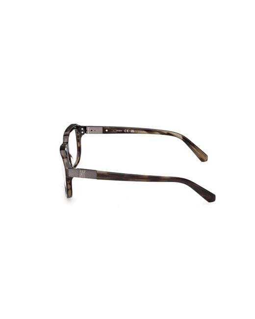 Guess Black Gu50332 098 Optical Frames Acetate Squared Normal for men