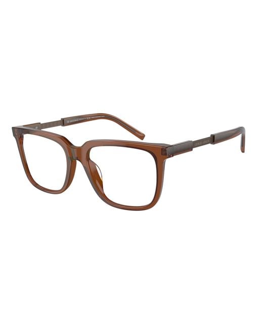 Giorgio Armani Black Ar7252U 6049 Optical Frames Acetate Transparent Squared Normal for men